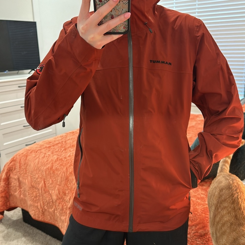 Mammut Outer Shell Jacket. Hooded And Rust Colored - image 3